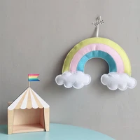 scandinavia felt rainbow wall hanging ornaments children baby room decorations cute cloud tent pendant nursery home decor