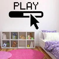Sign Wall Stickers Quotes Play Art Wall Decals For Boys Room Home Decorative Bedroom Arrows Progress Bar Pattern Removable B176