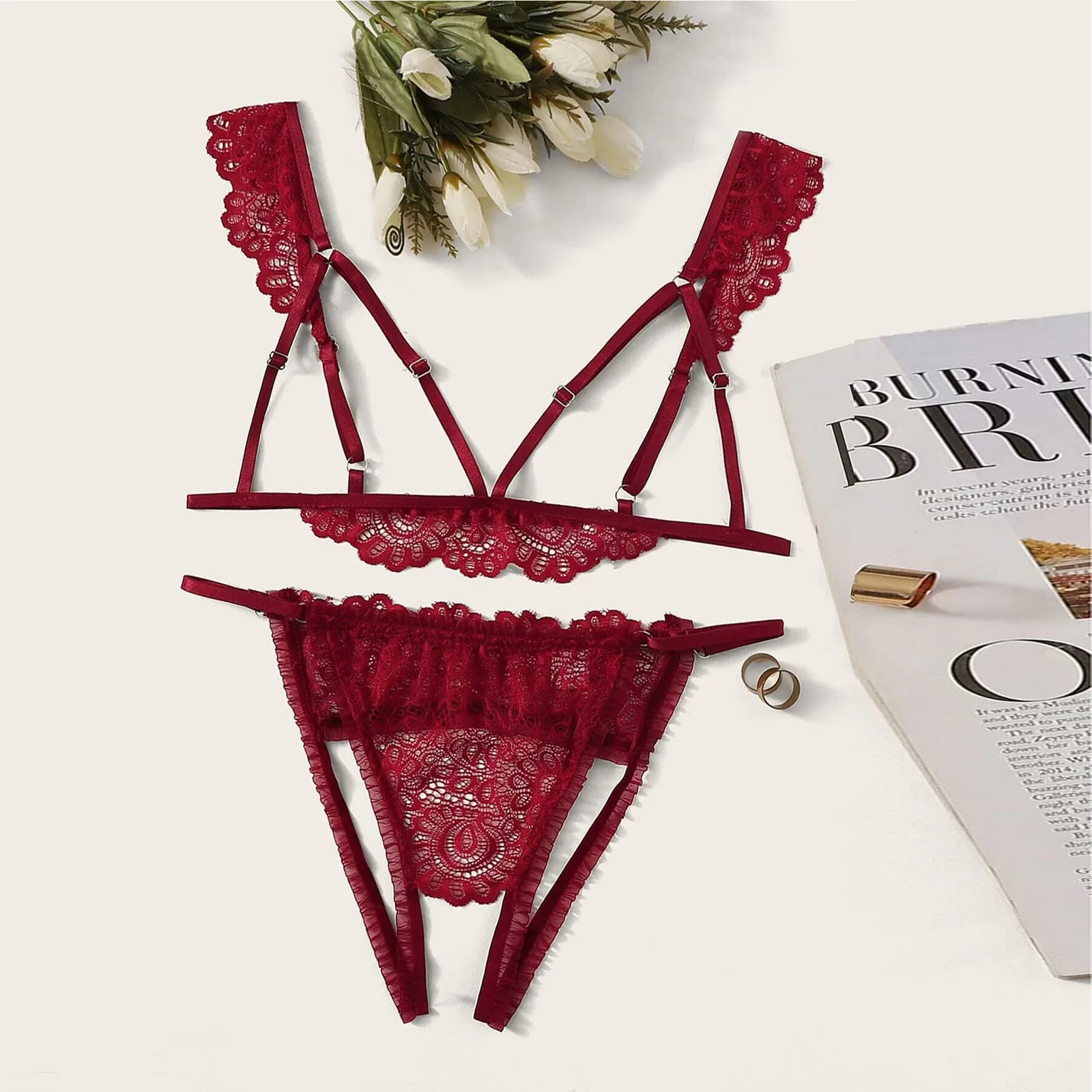 Эротическое нижнее белье комплекты эротических бюстгальтеров с чашками для