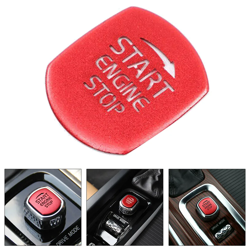 

Red Start Switch Cover Replacement Trim Accessories Aluminum Anti-corrosion