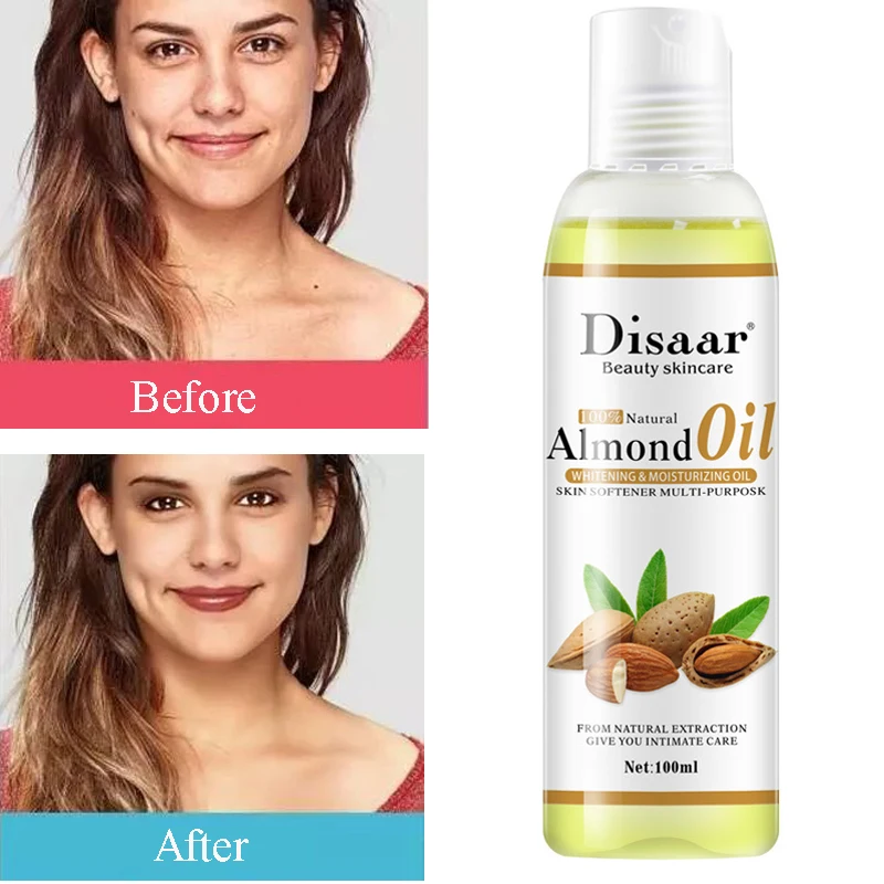 

100ml Almond Oil Body Massage Oil Brightening Moisturizing Firming Smoothing Improve Fine Lines Brightens Skin Tone Skin Care