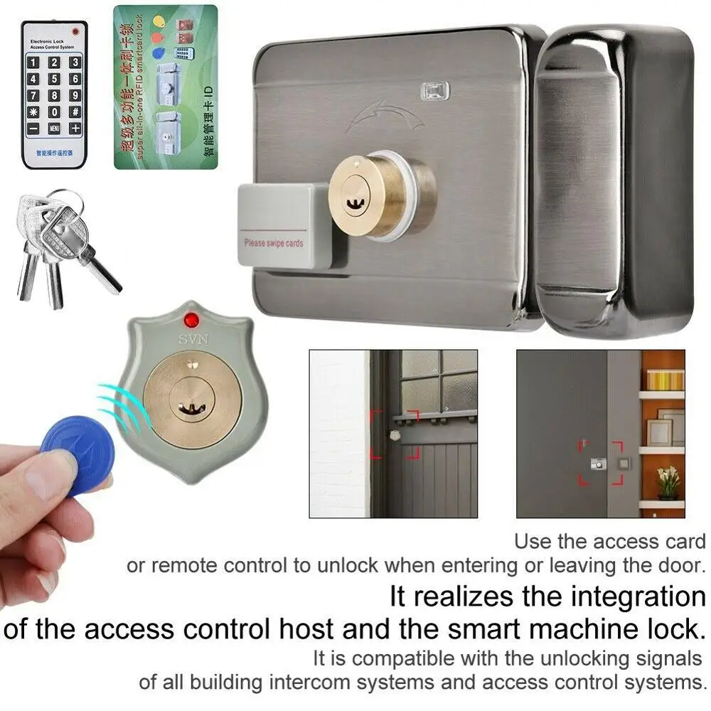 

Wireless WiFi Smart 7 Inch Video Door Phone Intercom System with ID Card Lock Wired Doorbell Camera Remote unlock