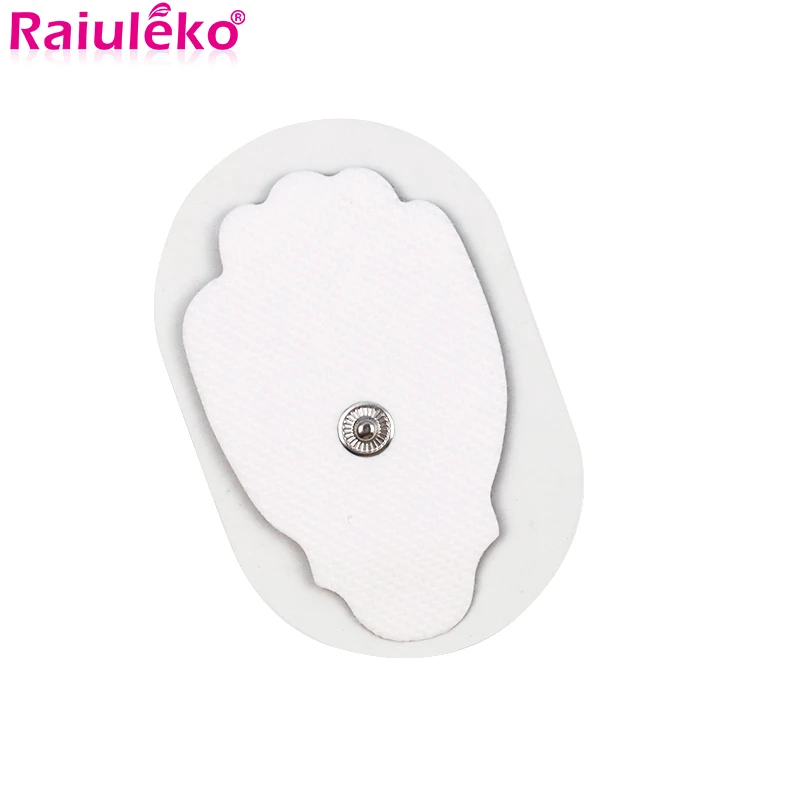 

50P Reusable Tens Physiotherapy Massager 3.5mm Electrode Pad Self Adhesive Massage Patch For Muscle Stimulator Pulse Acupuncture