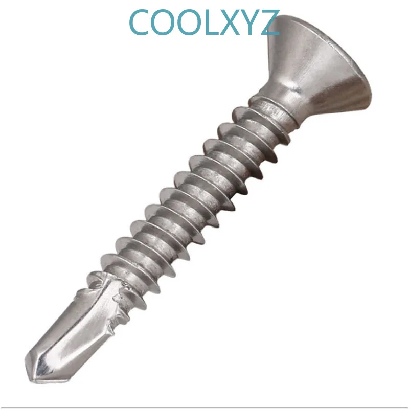 CoolXYZ саморез с потайной головкой KA 304 из нержавеющей стали плоской сверлильный