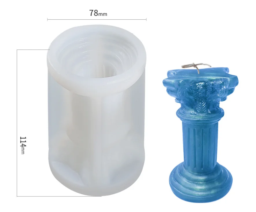 

Roman Column Silicone Mold DIY Souvenir Crystal Epoxy Resin Candle Mold Crafts Decorative Accessories Humanoid Tools
