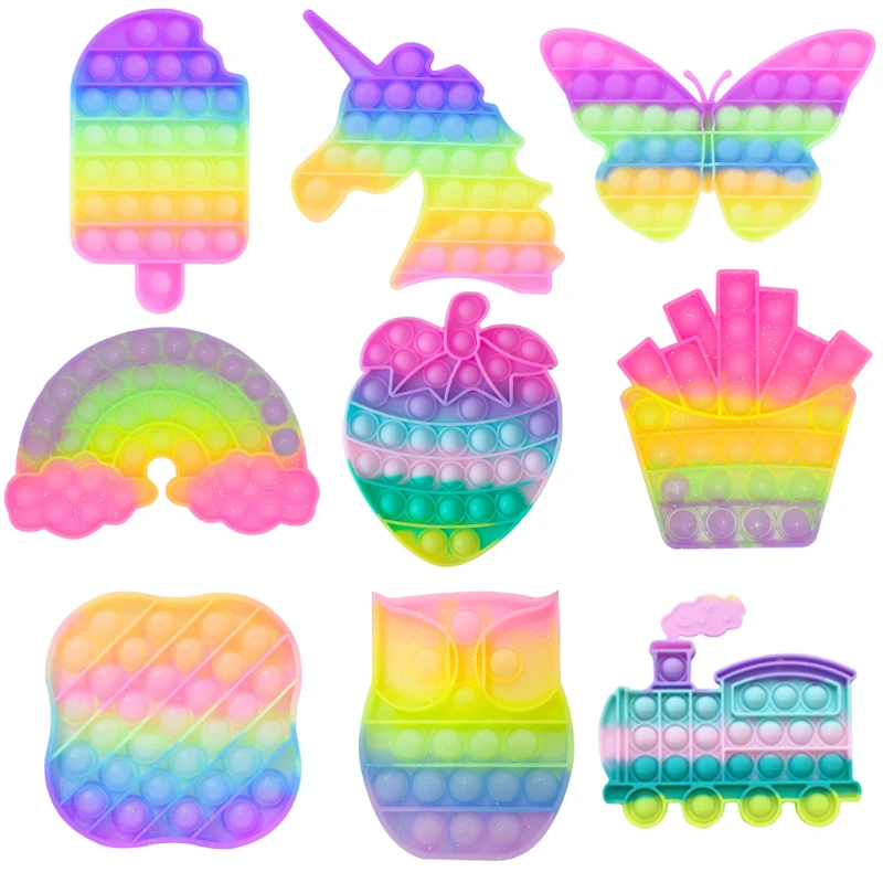 

Fidget Toys Pops Squishy Push Its Stress Reliever For Hands Popins Squishy Pops Reliver Stress Toy for Children Adults Gifts