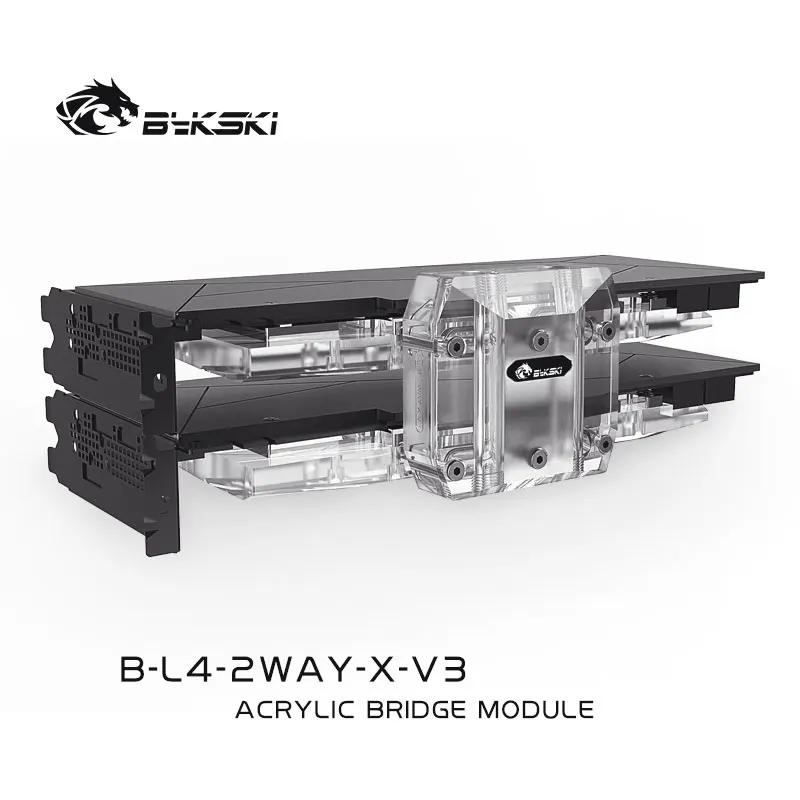Bykski B-L4-2WAY-X-V3 Multi Graphics Card Bridging Module Acrylic Transparent Connectors For 2/3/4 GPU Connection VGA MOD | Компьютеры и