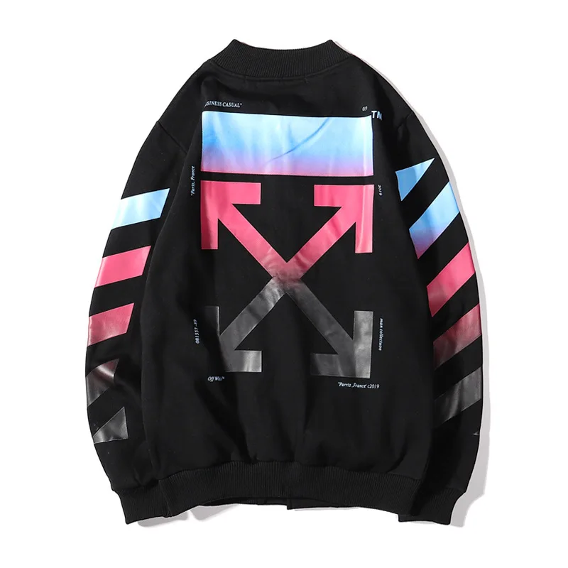 

OFF WHITE 19ss new Hong Kong tide brand OW men and women with the same casual fashion jacket casual sweater