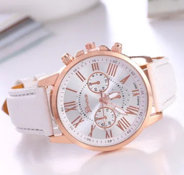 

100pcs / lotGeneva geneva watch fashion three-eye double-level Roman quartz watch women's watch