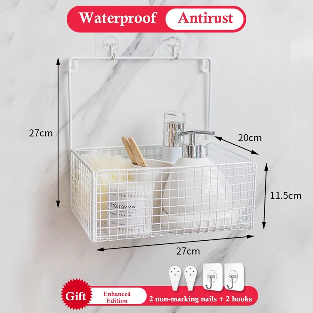 Скандинавские подвесные настенные железные корзины для хранения коробка с