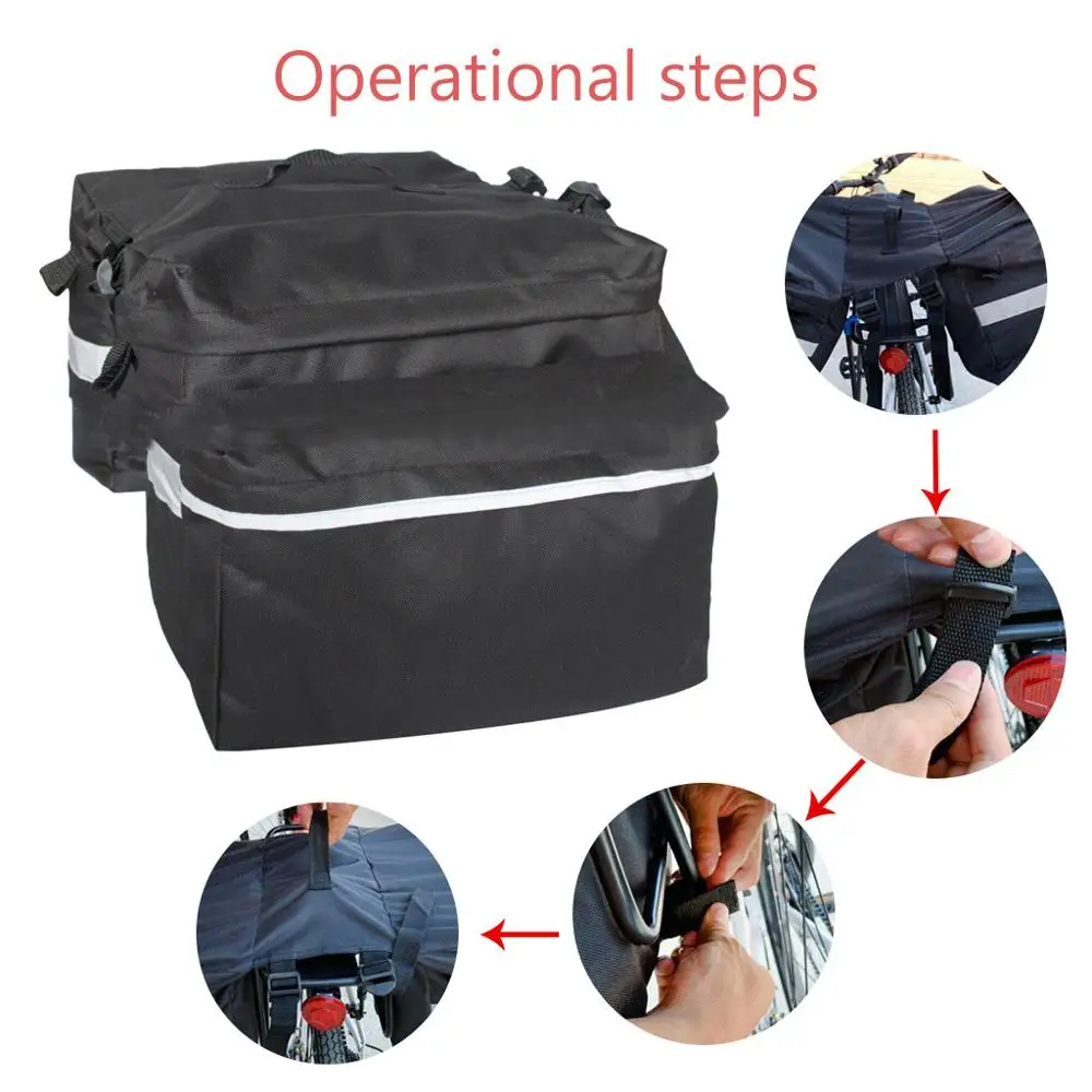 40L Горный Дорожный велосипед 2 в 1 ствол сумки MTB Велоспорт двойные боковые задние