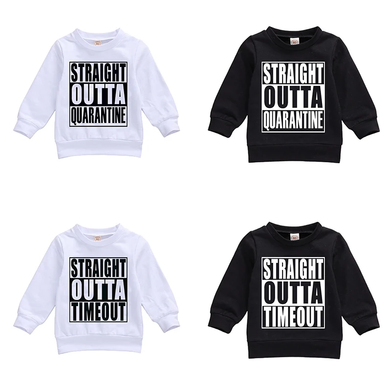 Toddler Baby Boy’s Unique Letter Print Sweatershirts Spring and Autumn Long-sleeved Warm Pullover Hoodies Top 0-24M