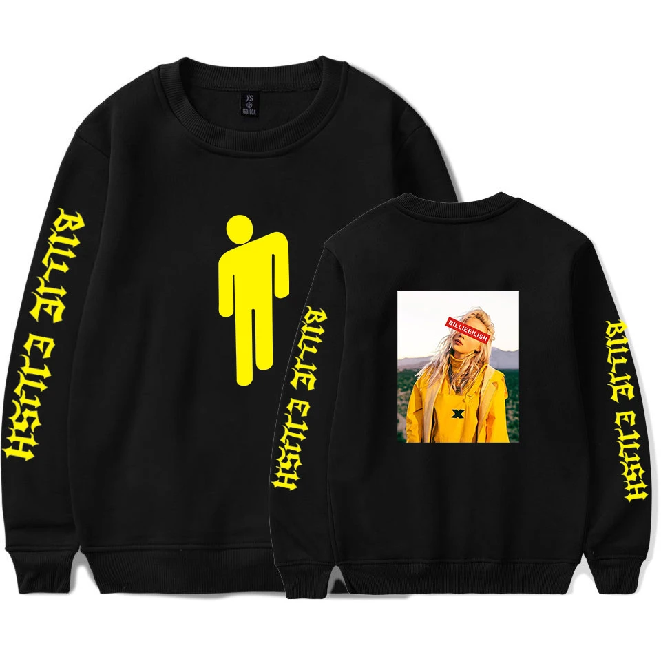 Модные худи Billie Eilish Harajuku женские и мужские пуловеры повседневные зимние