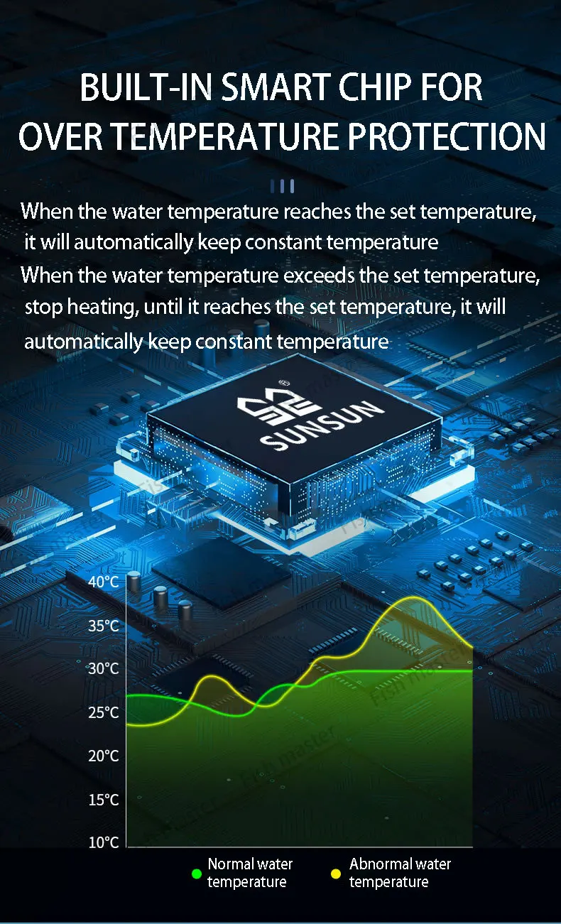 Digital Aquarium Heater Aquarium Electricheating Rods Digital Temperature Controller In Stick Fish Tank Turtle Tank 220-240V