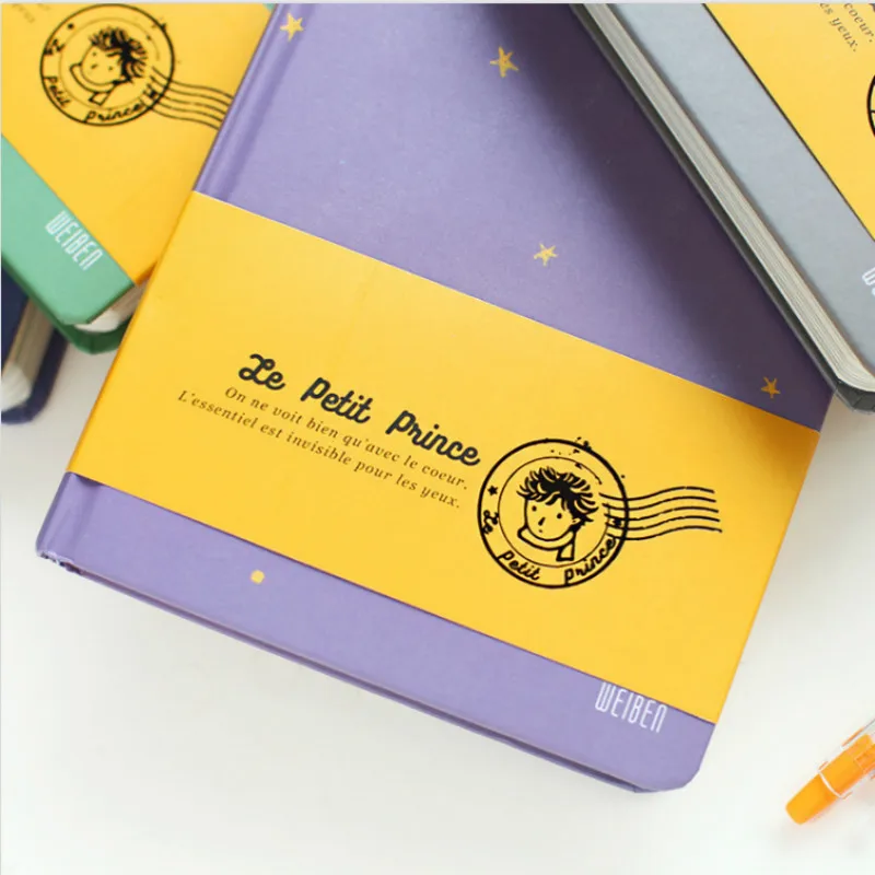 

Free Shipping The Little Prince Notebook School & Office Supply Vintage Color Page Accessory Diary Book Notepad Retro Stationery