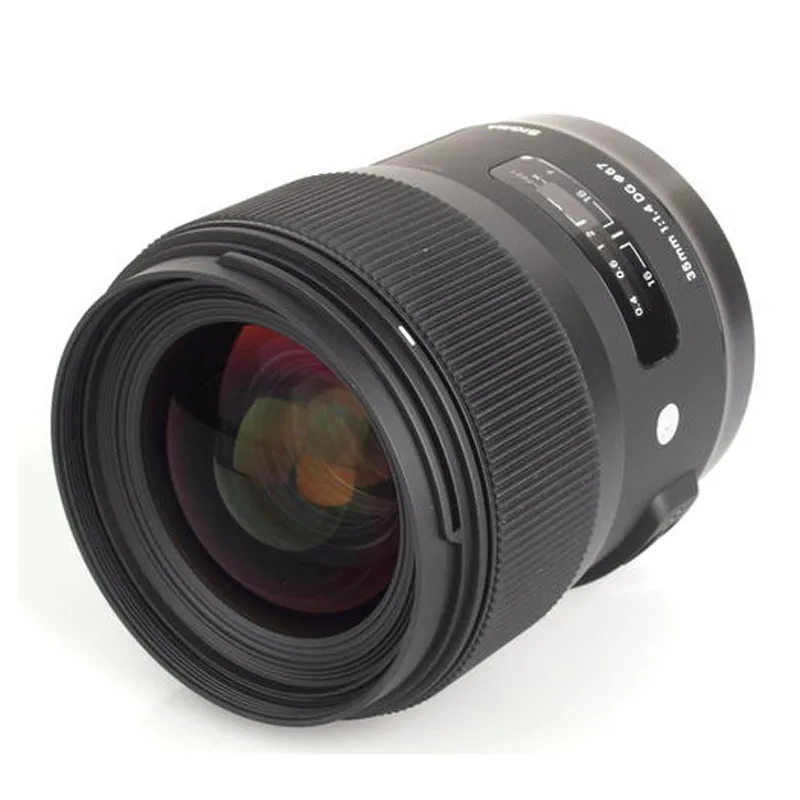 USED SIGMA Art 35mm F1.4 DG HSM For SONY E mount SLR digital camera lens Includes UV and cap | Электроника