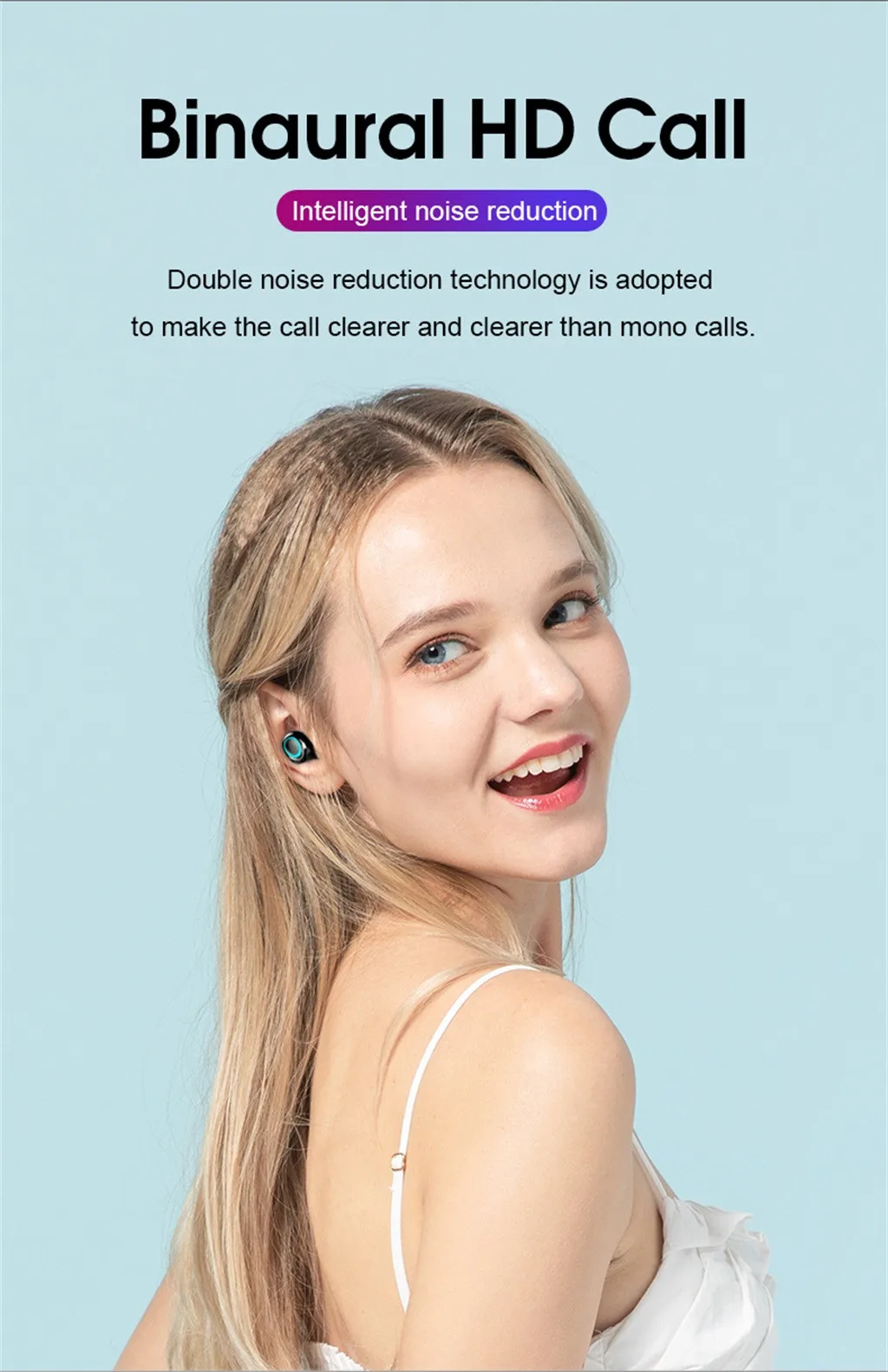 Bluetooth 5.0 Headset Wireless Mini In-Ear Earphone With Charging Case Stereo Deep Bass Sport Earbuds Dropshipping | Электроника