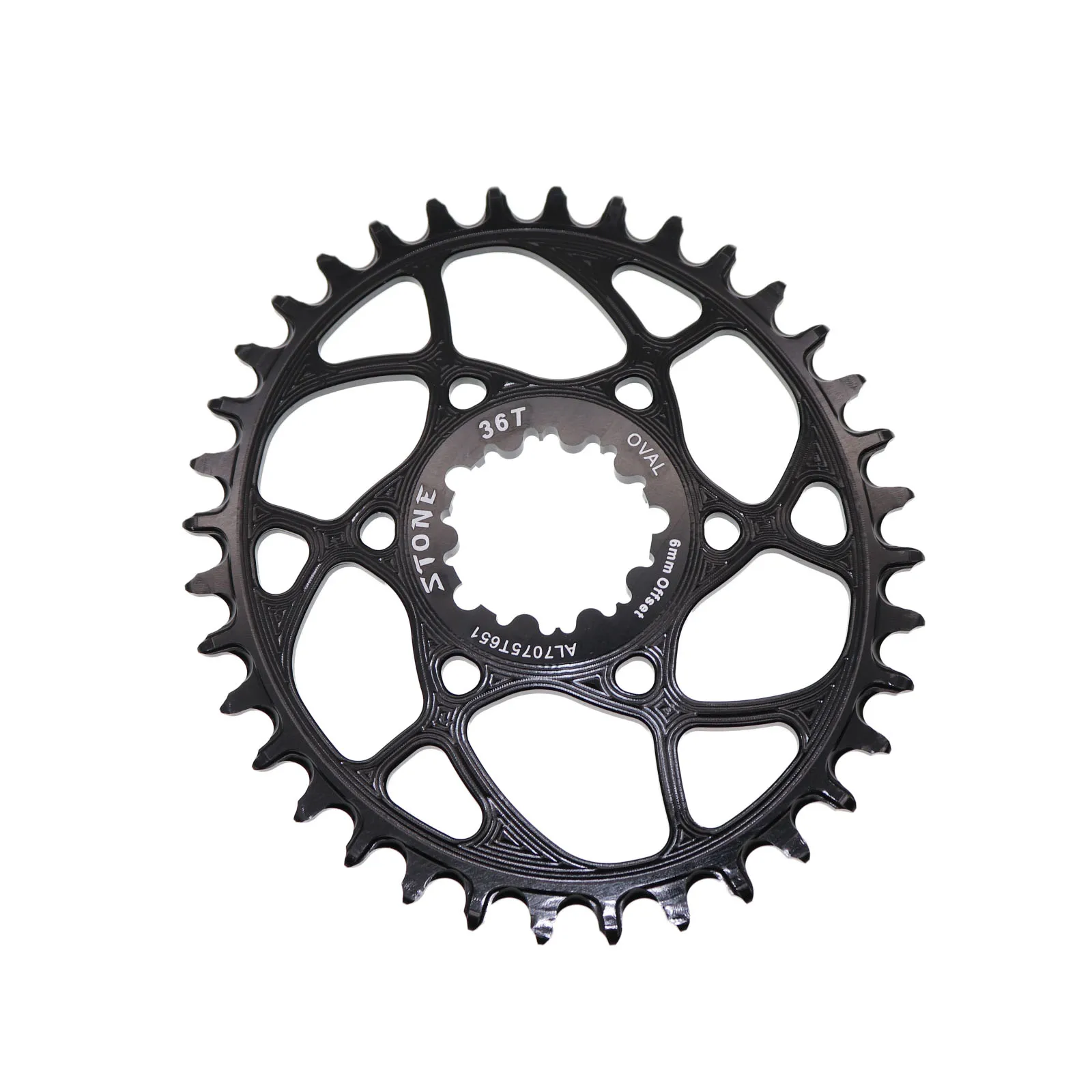 Каменная овальная Звездочка 6 мм офсетная для GXP XX1 Eagle X01 X1 X0 X9 для sram gxp DM 30T 32T 34T 36 38 MTB дорожный велосипед с прямым креплением 6 мм