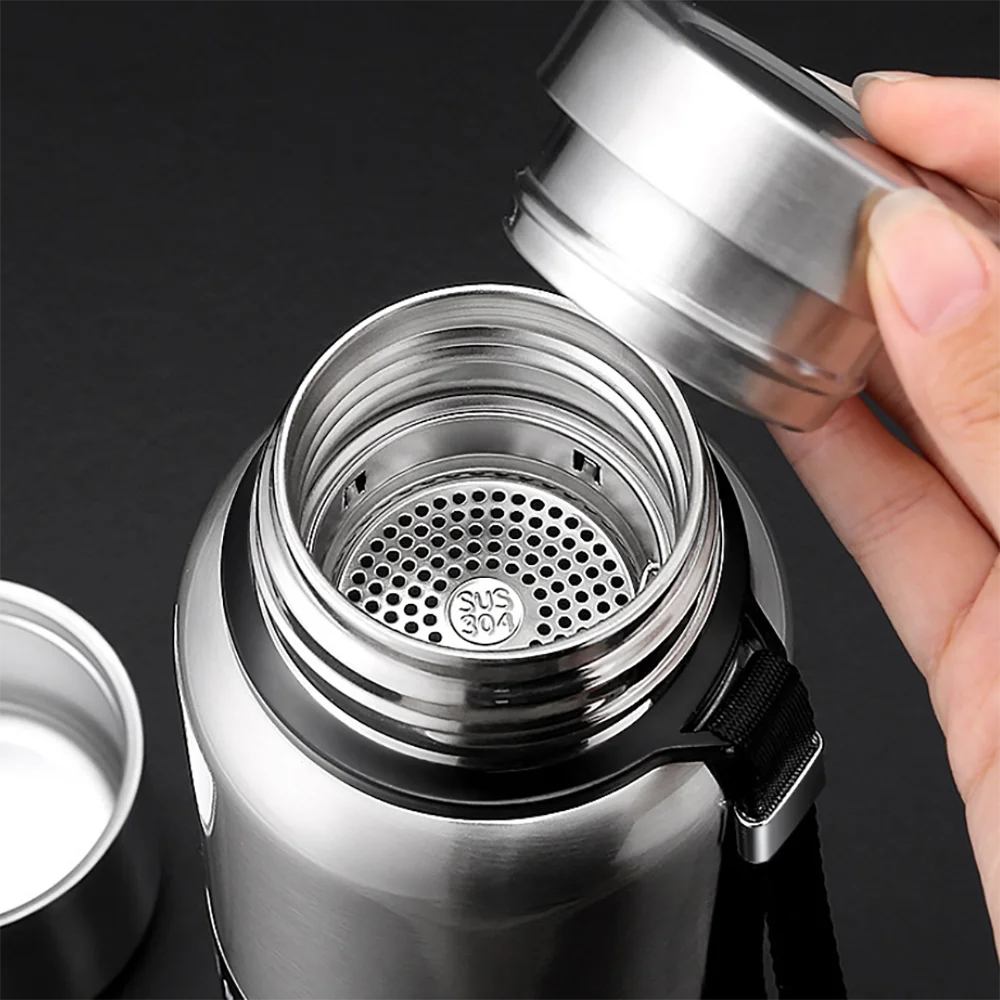 Термос из двойной нержавеющей стали 500-1500 мл кружка-термос для путешествий на