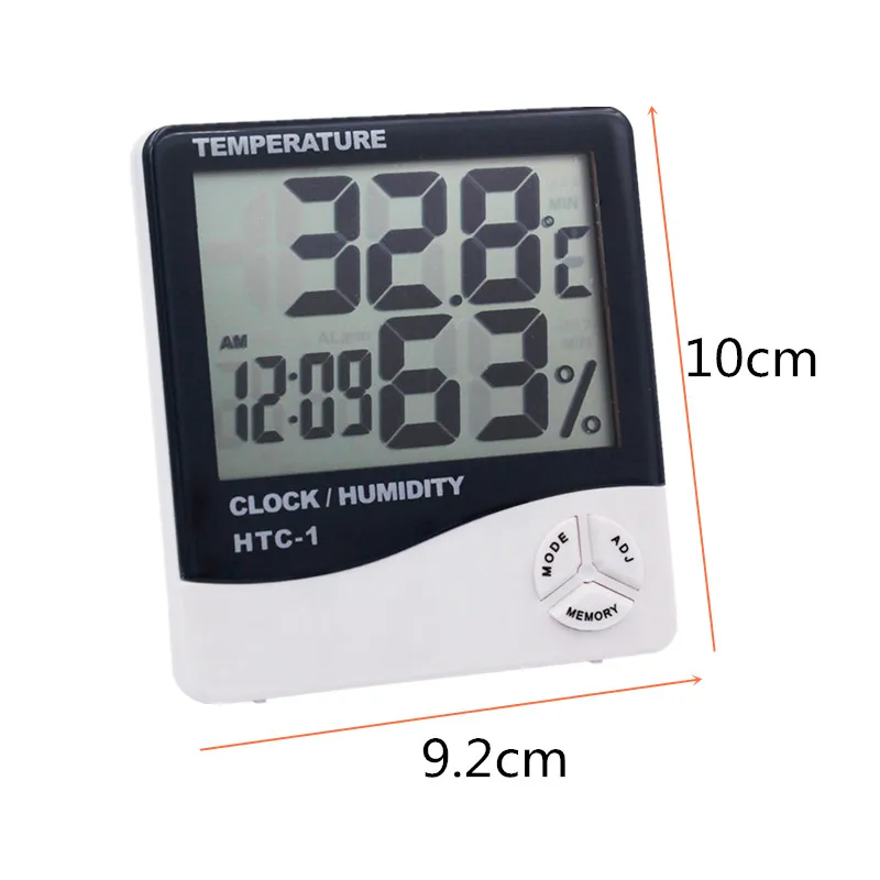 Цифровой термометр гигрометр электронный ЖК дисплей измеритель температуры и