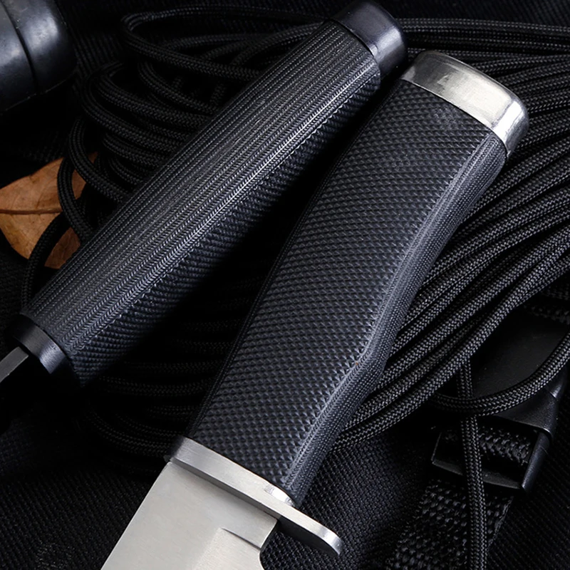 Тактический нож Mengoing 440c с стальным лезвием и резиновой ручкой | Инструменты