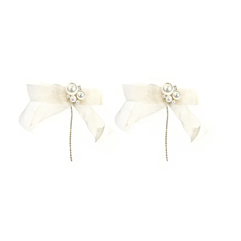 

Temperament Big Lace Pearl Drop Earrings 2020 New Jewelry Sweet Earings For Women