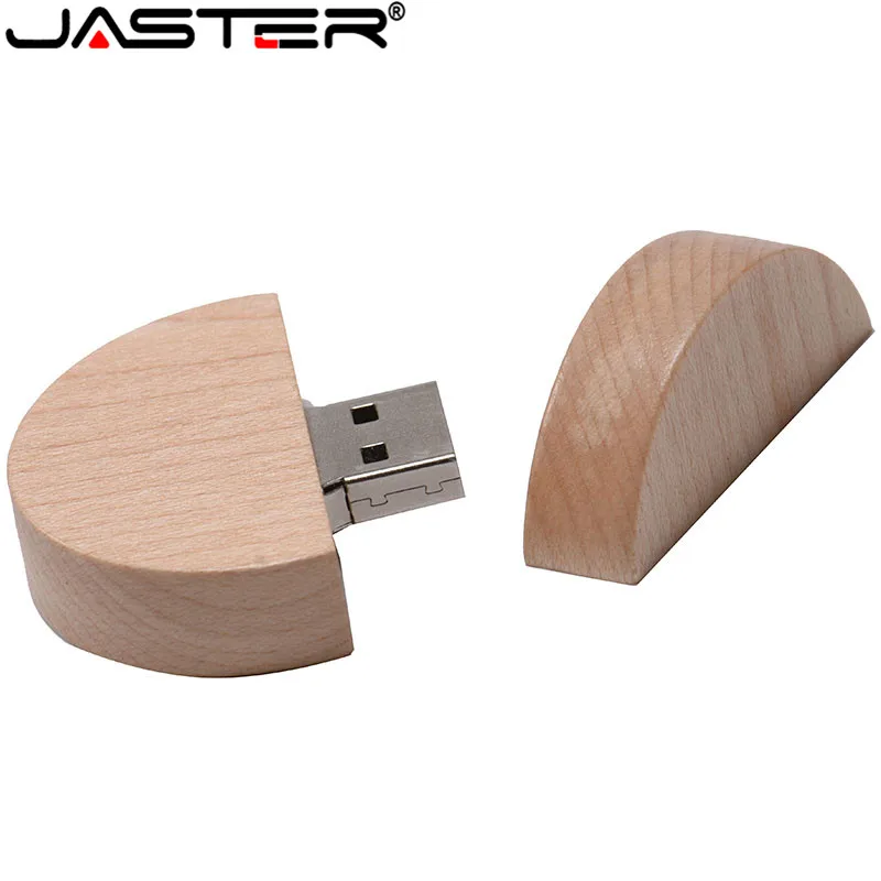 USB флеш накопитель JATSER с круглым корпусом деревянный 4/64 ГБ 2 0|USB флэш-накопители| |