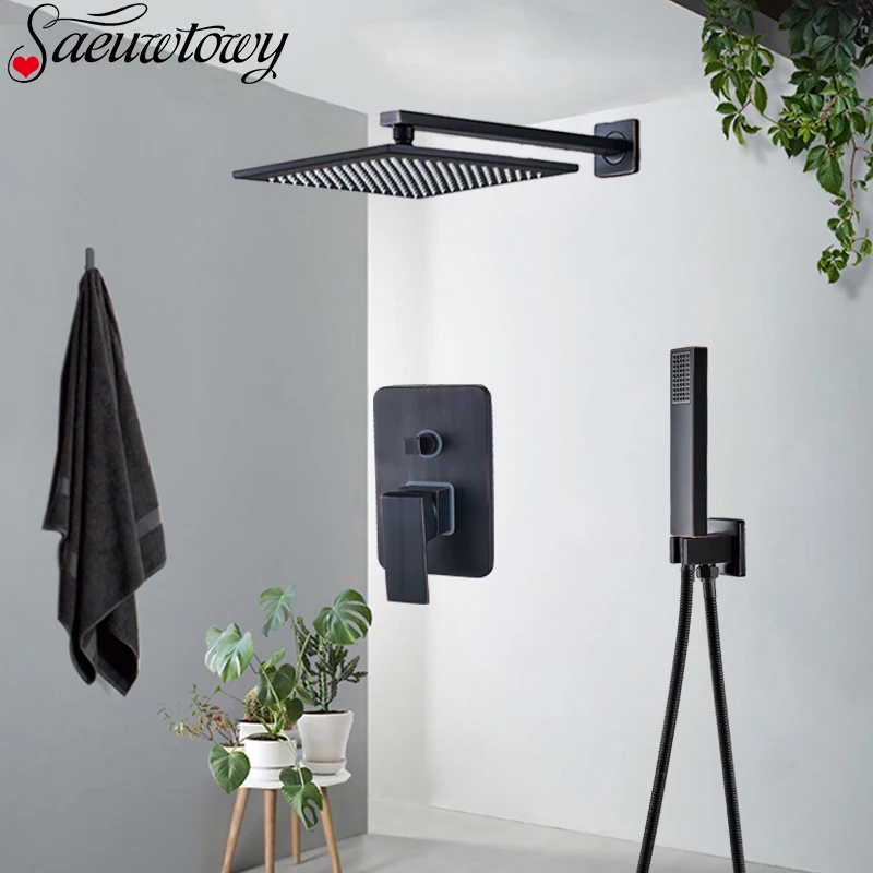 Wall Mounted Bathroom Shower Mixer Concealed Installation Faucet Embedded Box Control Valve System | Обустройство дома