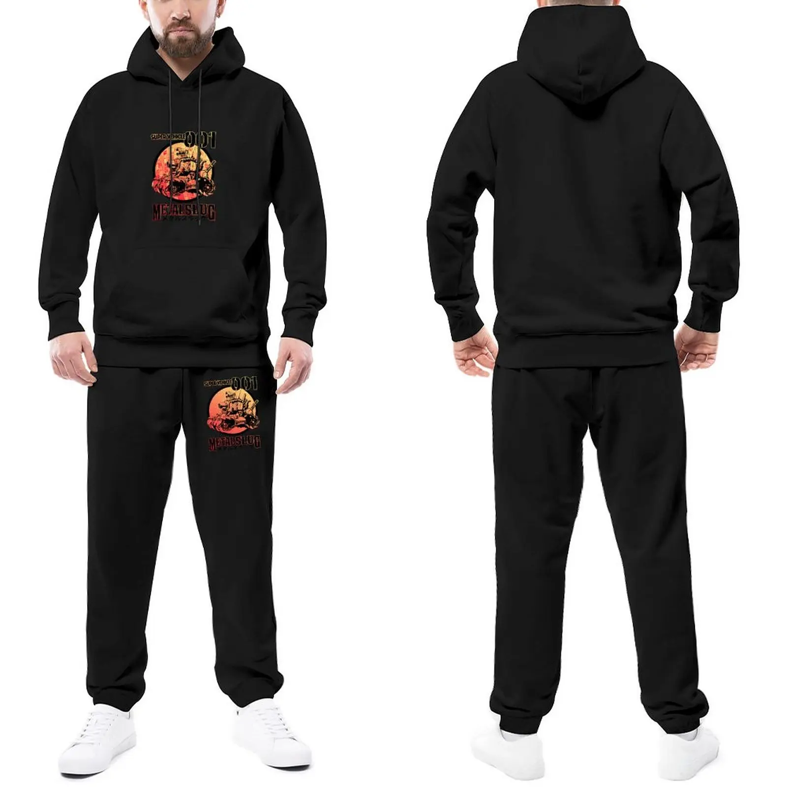 Metal Slug Mens Tracksuit Set Super Vehicle Sale Sweatsuits SportsSweatpants And Hoodie Set Man