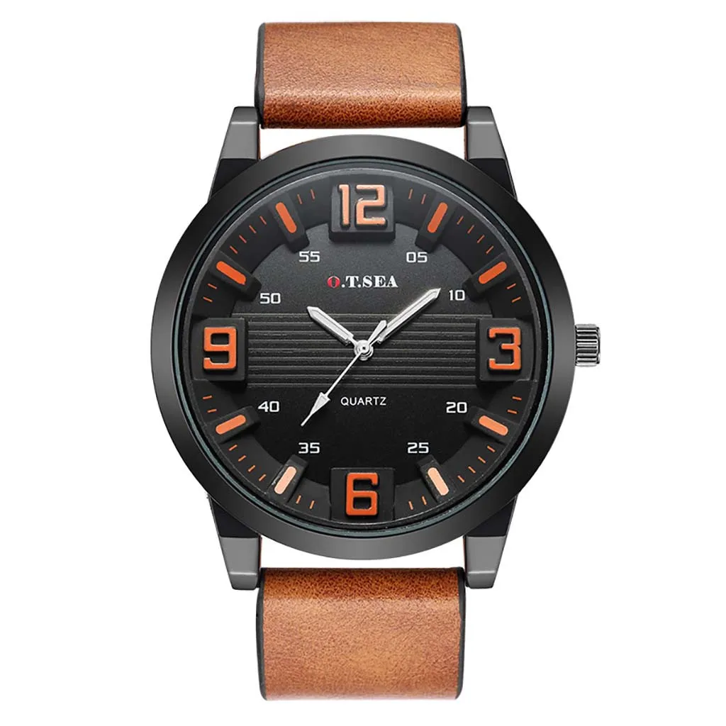 

Men's Watch Multicolor Fashion Casual Business Convex Dial Belt Quartz watch male relojes hombre 2021 mens wristwatches