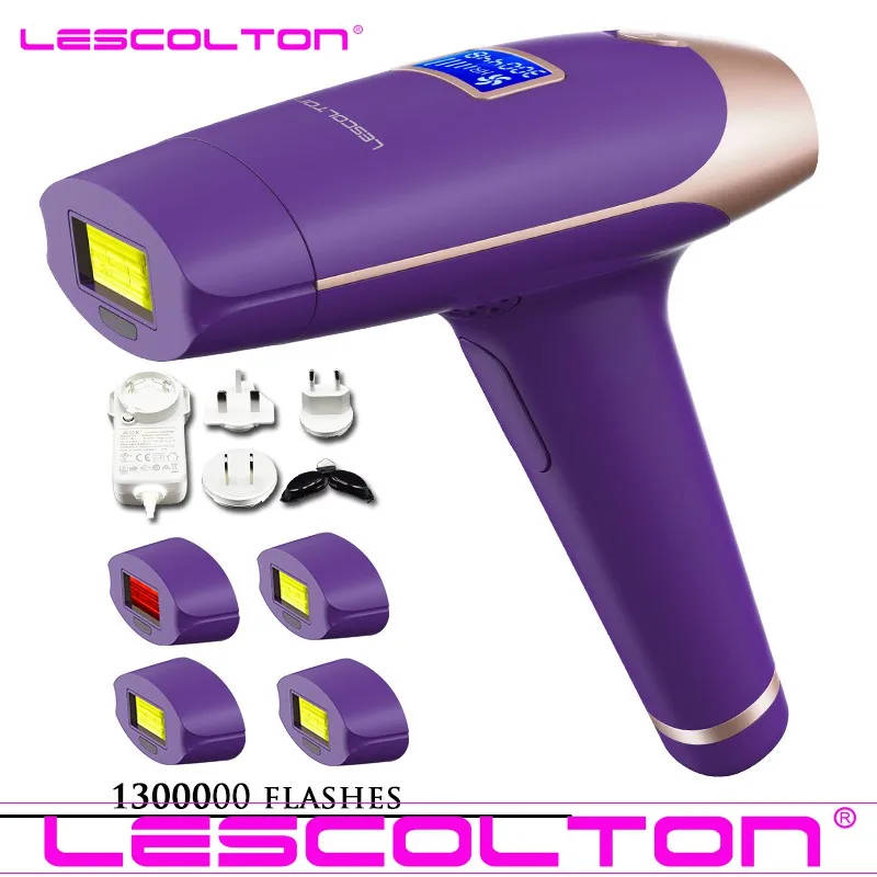 Five head Purple Lescolton 5в1 1300000 импульсный IPL лазерный эпилятор устройство для постоянного удаления волос IPL лазерный эпилятор для подмышек - Цвет: Five head Purple