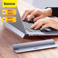 baseus laptop stand for macbook air pro adjustable aluminum laptop riser foldable portable notebook stand for 111317 inch