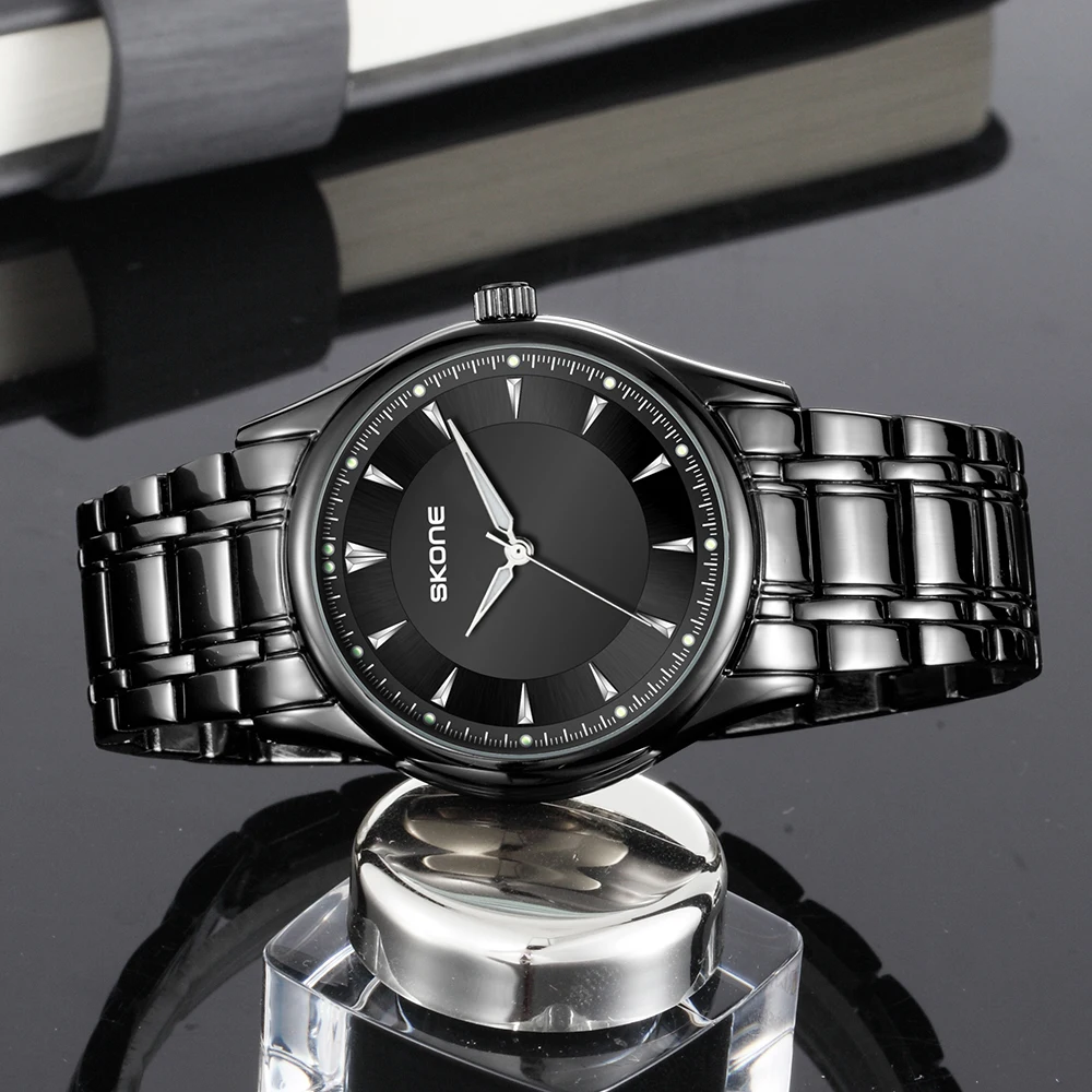 SKONE Для мужчин новый Бизнес часы Мужчин's Элитный бренд Водонепроницаемый