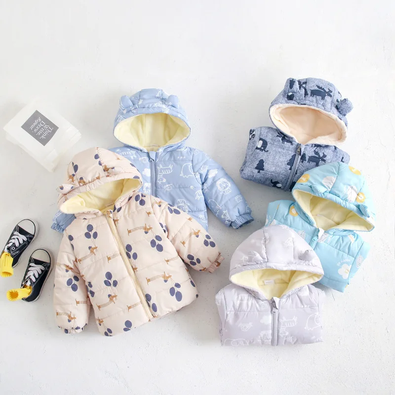 

Cute Padded Baby Down Jacket Newborn Winter Baby Clothes Down Snowsuit For Baby Giubbotti Bimba Newborn Coats Chaqueta De Bebe