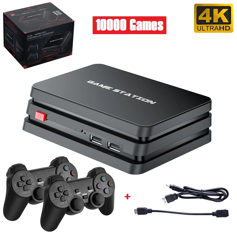 

M8 Plus Quad-core 4K Video Game Console HDMI-Compatible Retro TV Sticks Built-in 10000+ Classic Support Controller Player Gift