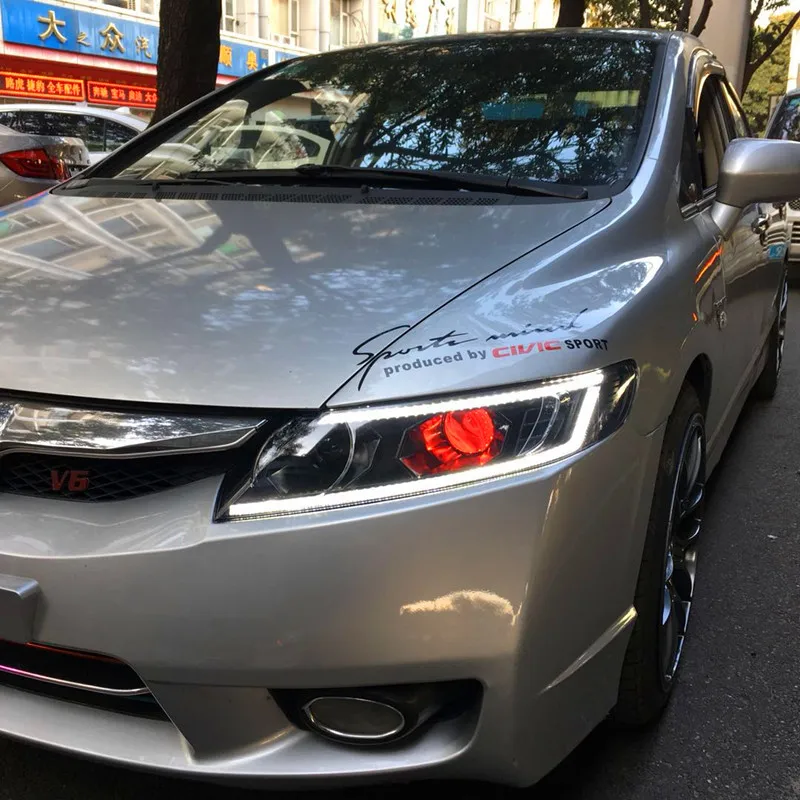 АКД Автомобиль Стайлинг фара для Honda Civic фары 2006-2011 Civic FD2 светодиодный фары DRL Hid Bi Xenon авто аксессуары