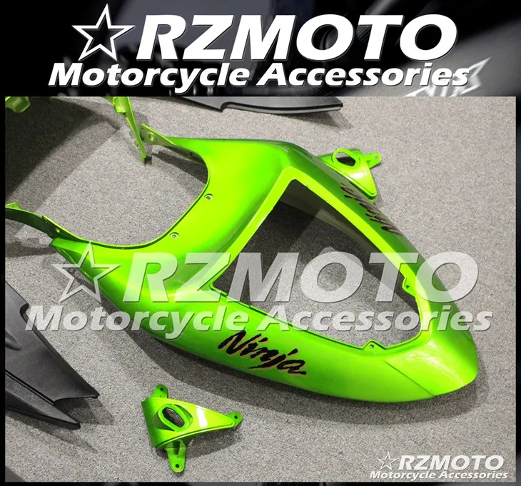 

New ABS whole Motorcycle Fairings Kit Fit For Kawasaki Ninja ZX-6R ZX6R 636 2005 2006 05 06 bodywork set Custom green black