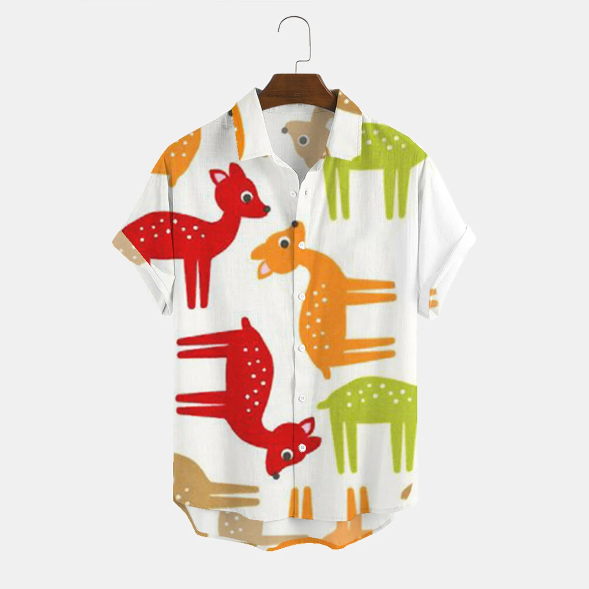 Bababuy Men's Oversized Shirts Cool Short Sleeve Button Down Shirts Casual Daily Beach Tops Plus Size