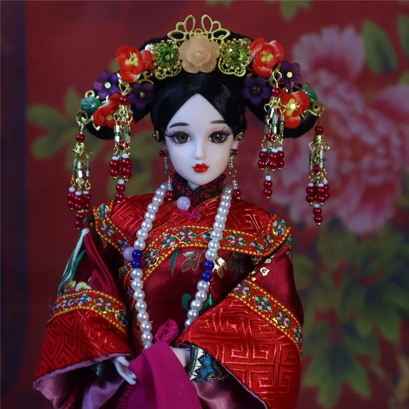 Кукла китайская ручной работы 32 см в стиле древней династии Цин куклы