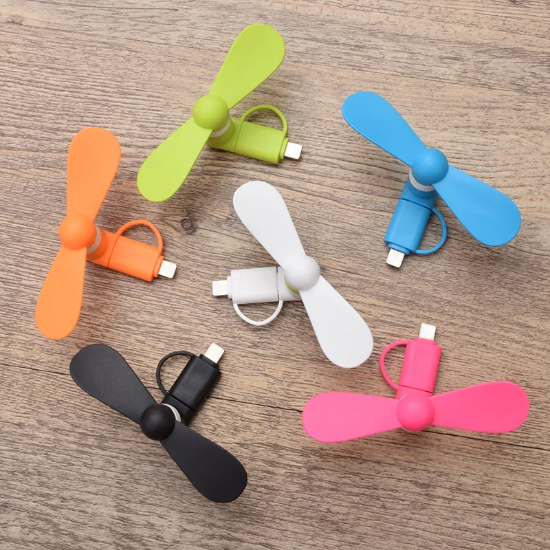 2 в 1 / 3 портативный мини-вентилятор для мобильного телефона охлаждающий кулер Micro