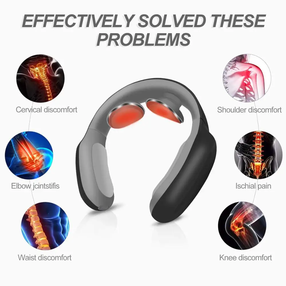

Smart Electric Neck and Shoulder Massager PGG Magnetic Therapy Pulse Pain Relief Tool Health Care Cervical Relaxation Machine