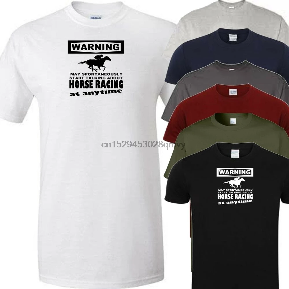 Футболка с предупреждением о гонках (добавить цвет и размер из меню)|Мужские