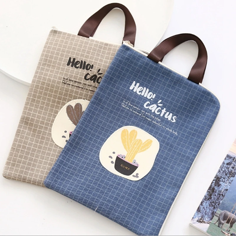 Большая Холщовая Сумка-тоут папка для документов деловой портфель бумажная