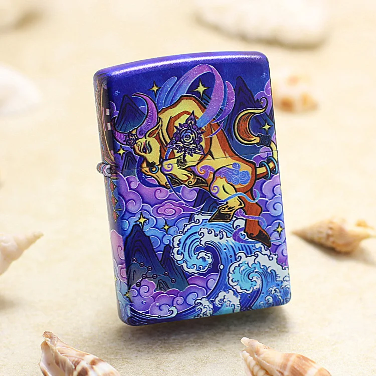 Оригинальная зажигалка Zippo медная ветрозащитная керосиновая Зажигалка 12 знаков