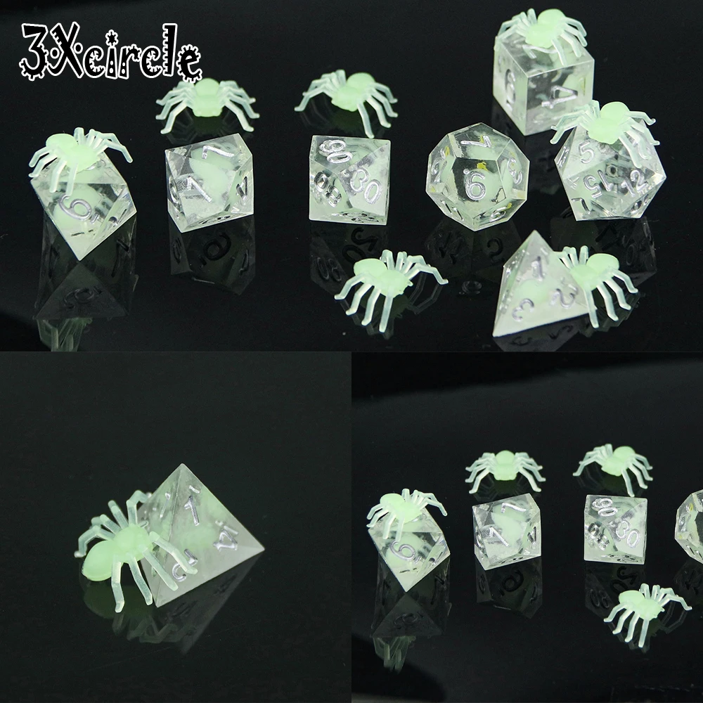Топ Класс 7 шт./компл. многогранные кости Человека-паука тема D4-D20 для настольная