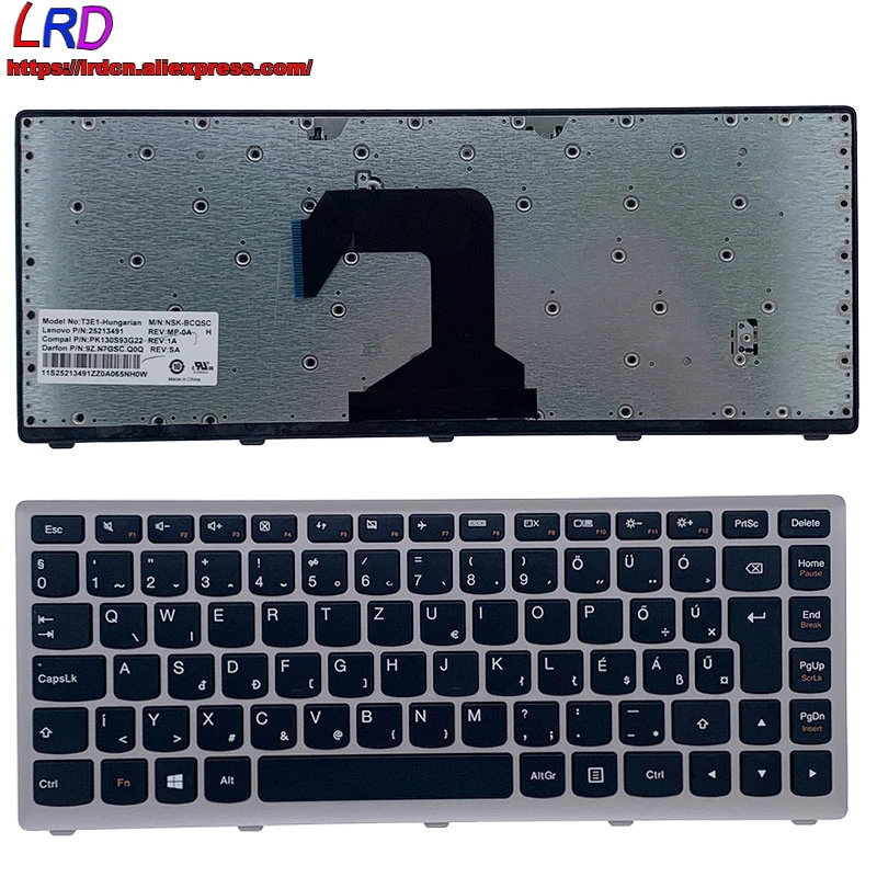 

New HU Hungarian Keyboard for Lenovo Ideapad S300 S310 S410 S400 S400U S405 S435 S415 S40-70 M30-70 Laptop 25213491 25213431