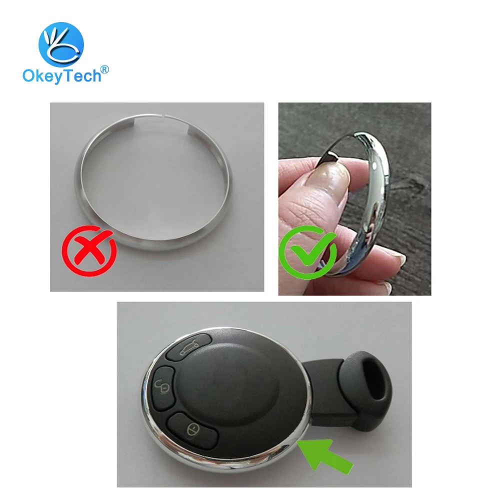Кольцо для ключей OkeyTech 20 шт./лот блестящее кольцо BMW Mini Cooper Chave JCW R55 R56 R57 R58 R59