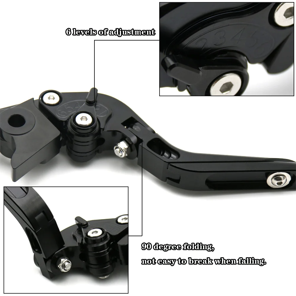 Motorcycle Accessories Folding Extendable Adjustable Brake Clutch Lever For Kawasaki NINJA 650R/ER-6F/ER-6N 2009-2016 | Автомобили и