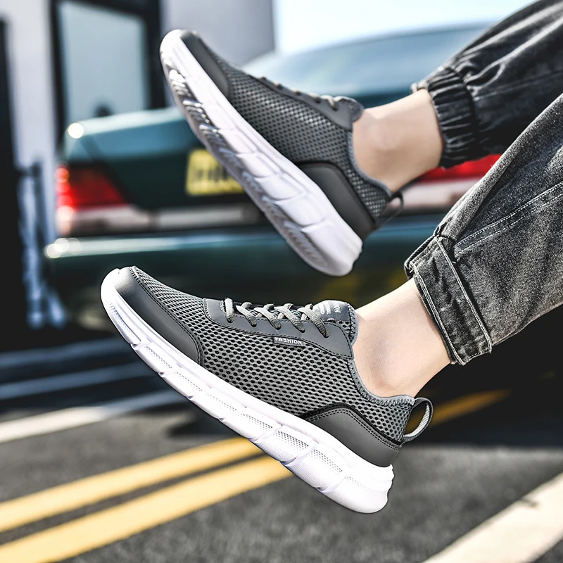 

Sneakers Men Casual Shoes Light Men Running shoes Outdoor Breathable Mesh Jogging Sport Shoes Large Size US 14