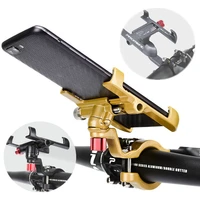 portable aluminum 360%c2%b0 rotatable bike phone mount adjustable bicycle phone holder anti slip mtb mobile bracket cycling accessory